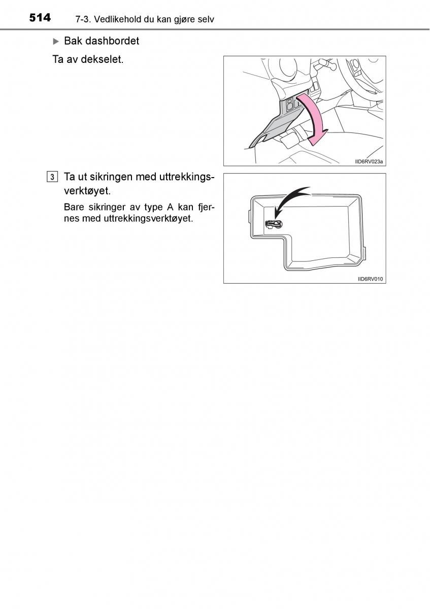 Toyota RAV4 IV 4 bruksanvisningen / page 516