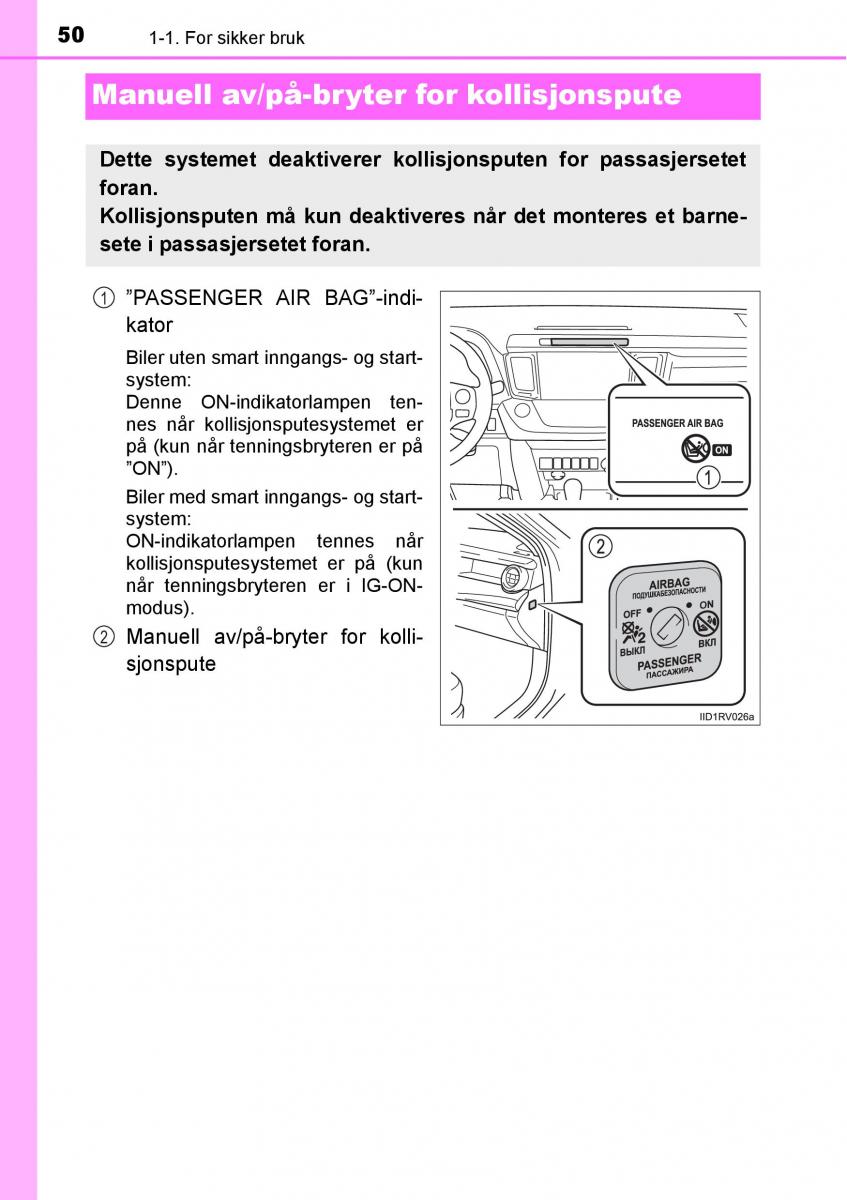 Toyota RAV4 IV 4 bruksanvisningen / page 52