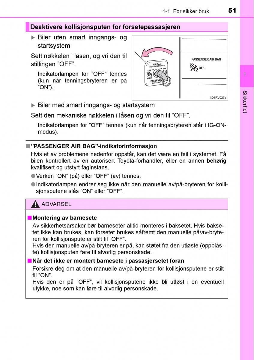 Toyota RAV4 IV 4 bruksanvisningen / page 53