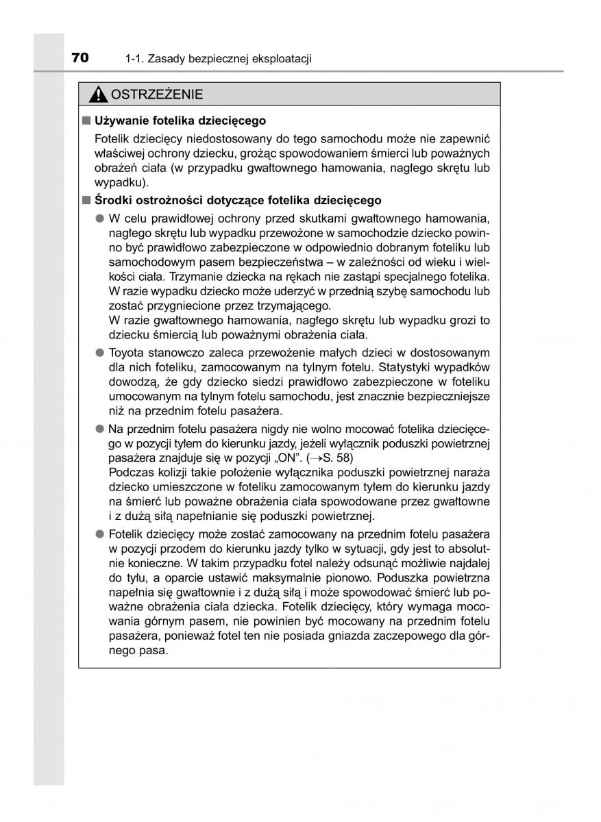 Toyota RAV4 IV 4 instrukcja obslugi / page 70