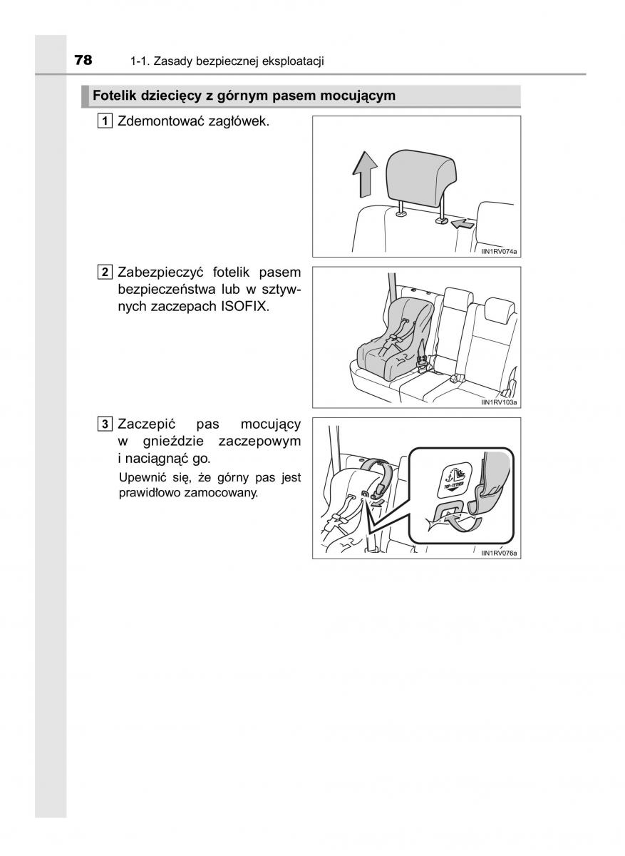 Toyota RAV4 IV 4 instrukcja obslugi / page 78