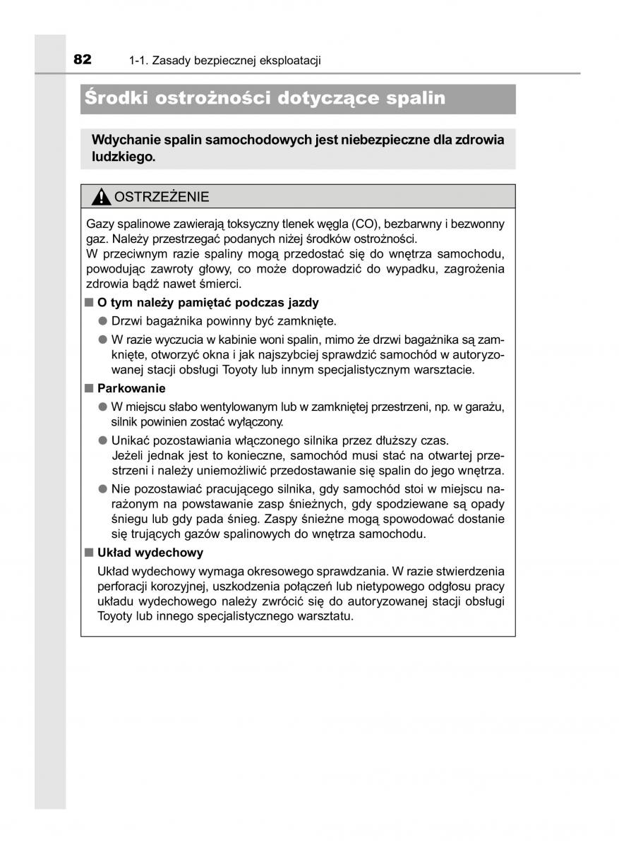 Toyota RAV4 IV 4 instrukcja obslugi / page 82