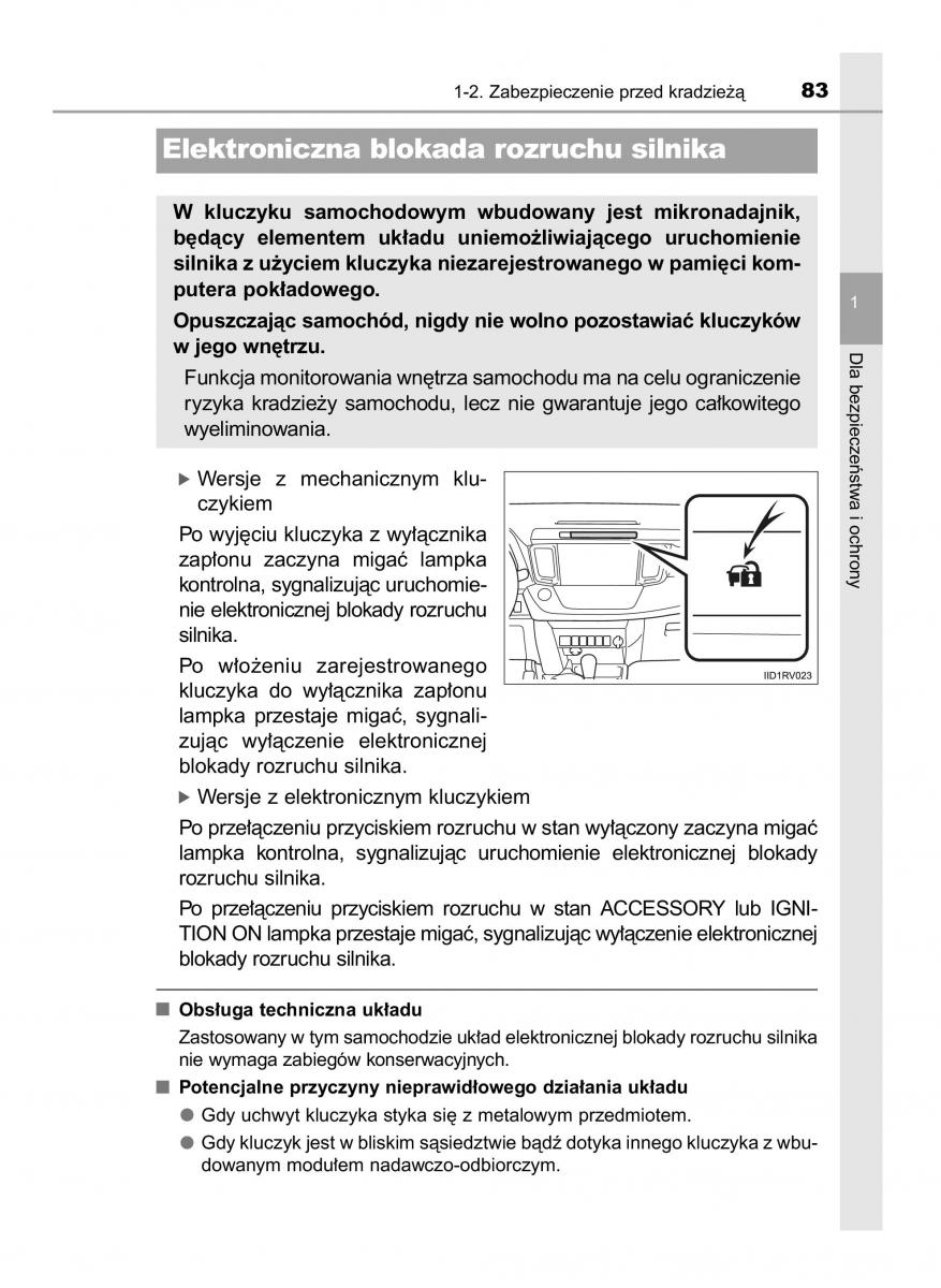 Toyota RAV4 IV 4 instrukcja obslugi / page 83