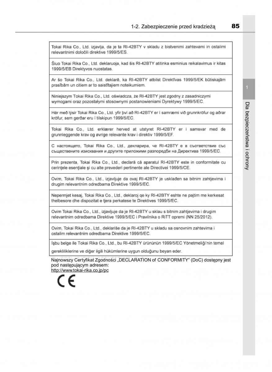 Toyota RAV4 IV 4 instrukcja obslugi / page 85