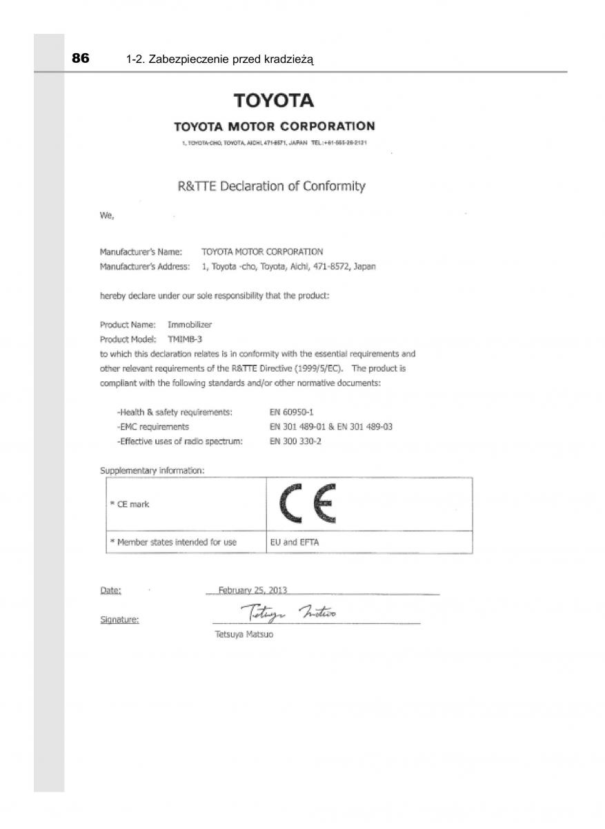 Toyota RAV4 IV 4 instrukcja obslugi / page 86