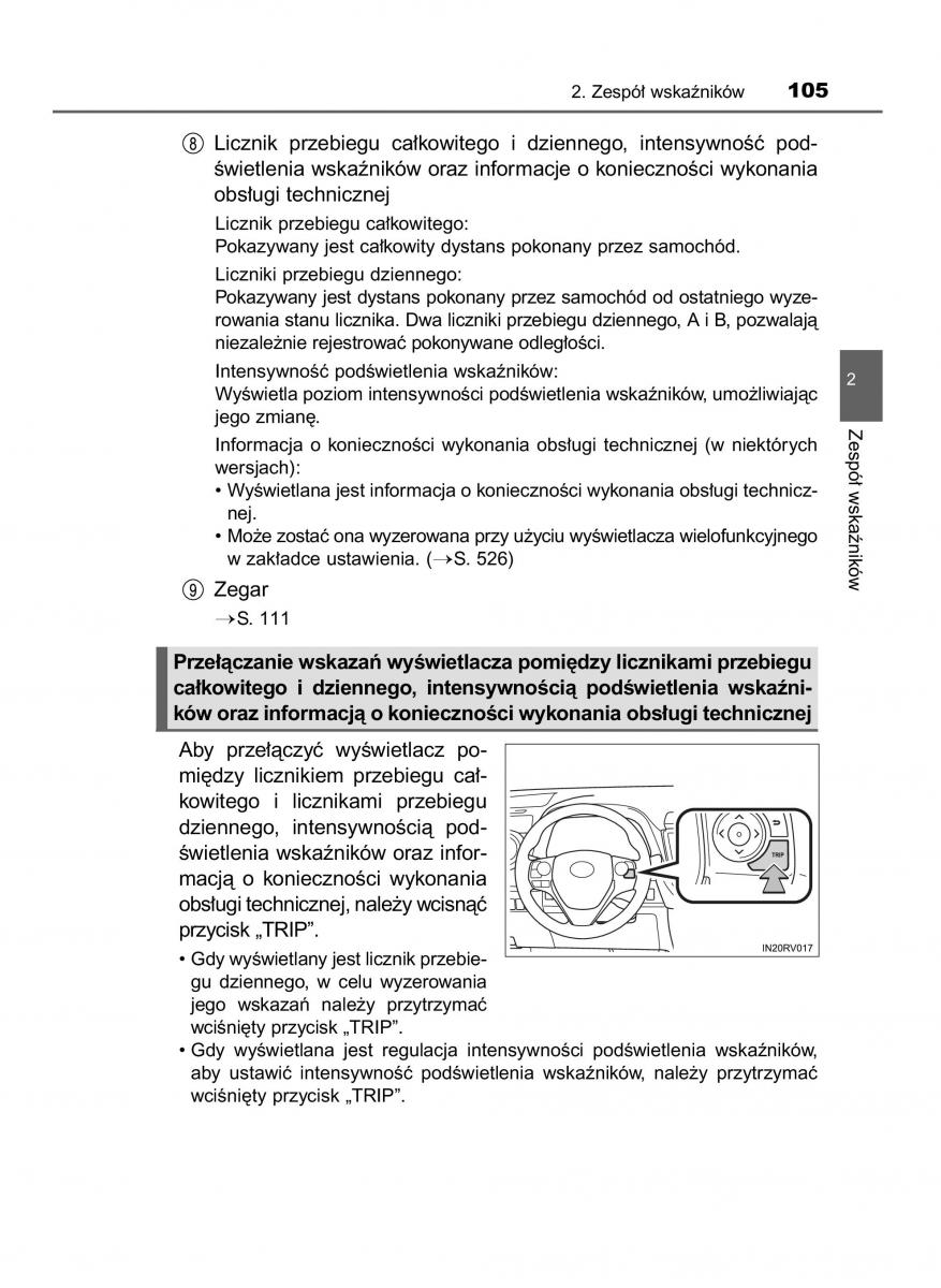 Toyota RAV4 IV 4 instrukcja obslugi / page 105