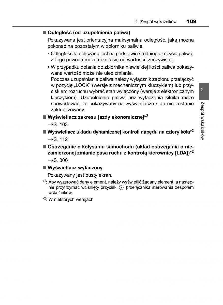 Toyota RAV4 IV 4 instrukcja obslugi / page 109