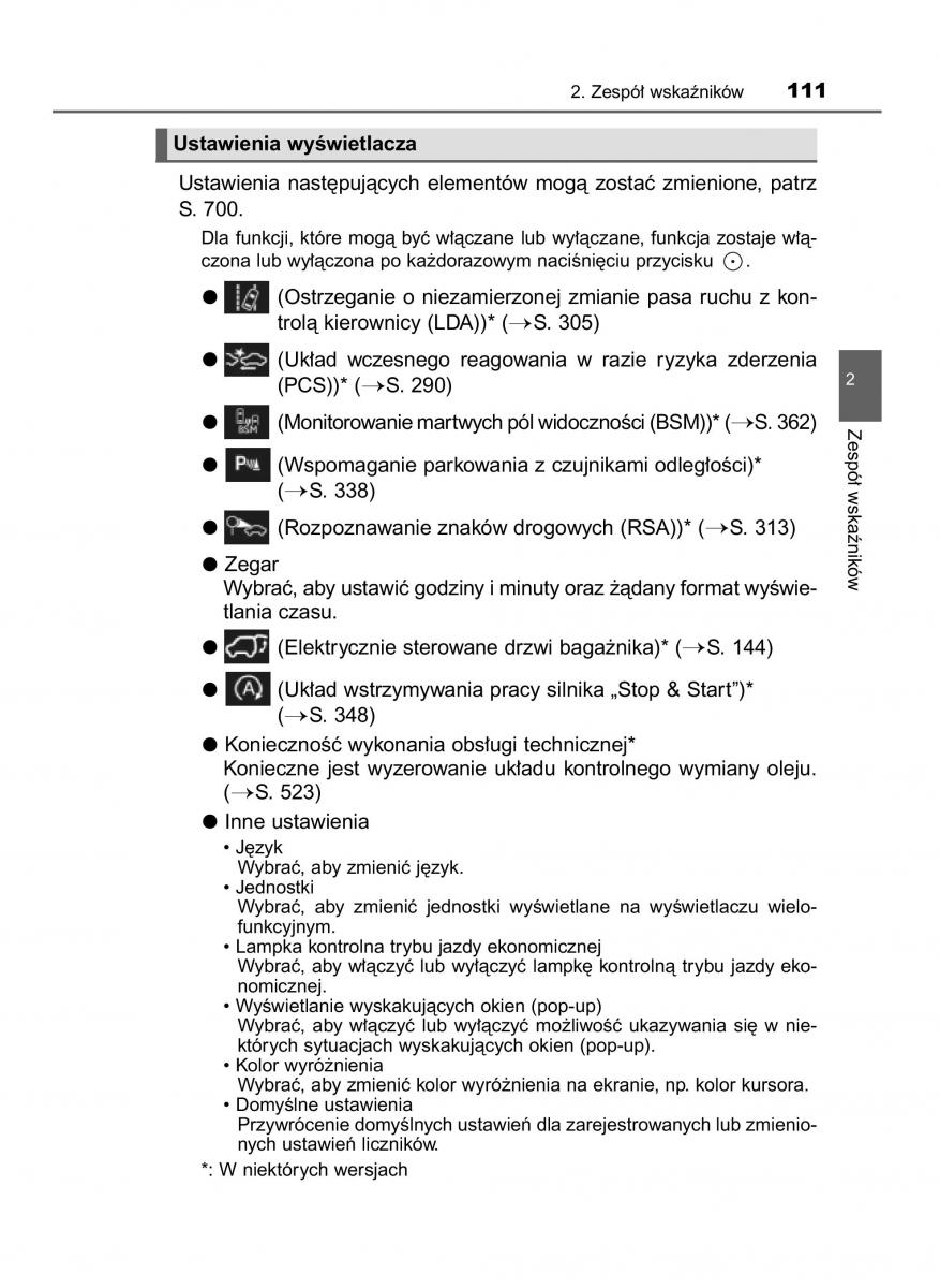 Toyota RAV4 IV 4 instrukcja obslugi / page 111