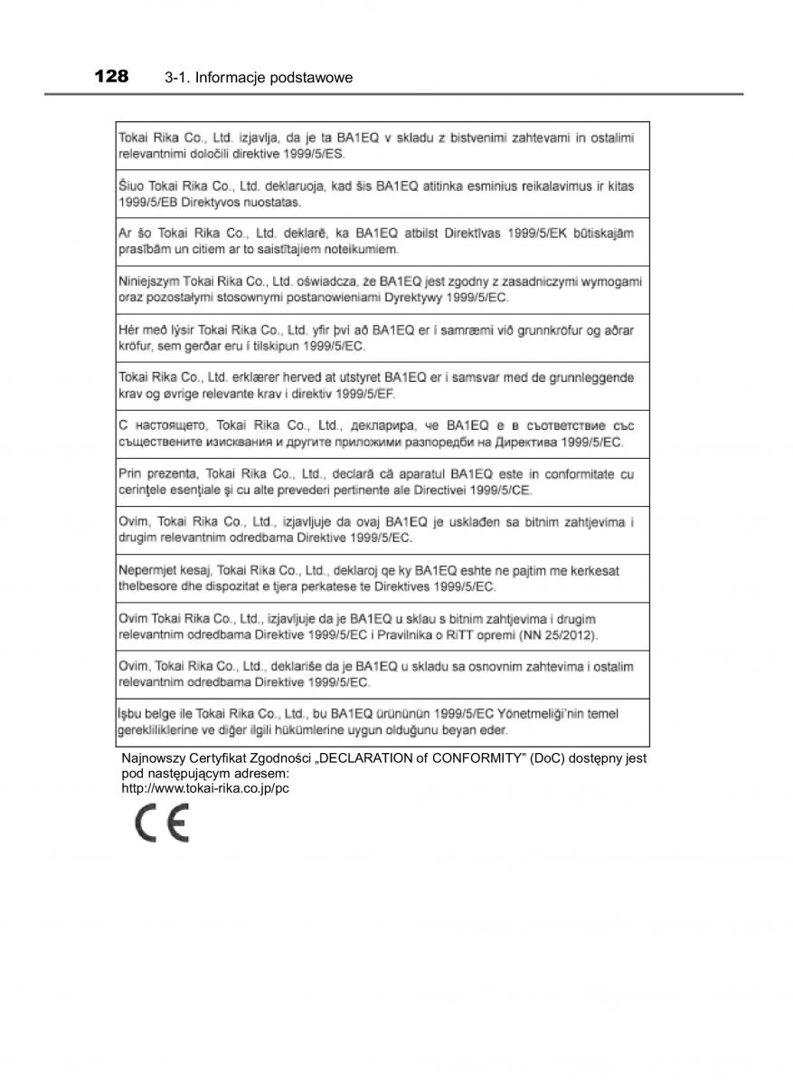 Toyota RAV4 IV 4 instrukcja obslugi / page 128