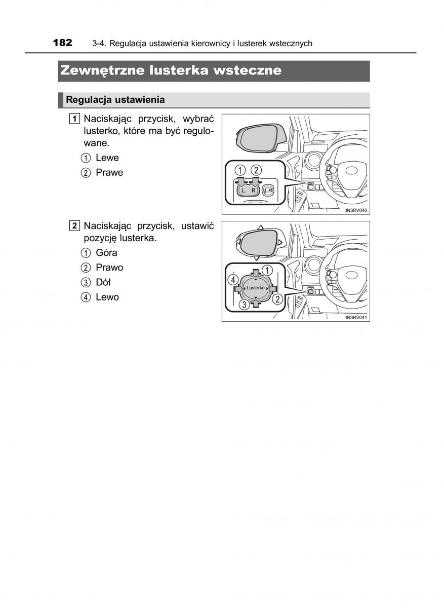 Toyota RAV4 IV 4 instrukcja obslugi / page 182