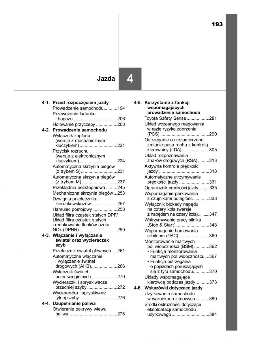 Toyota RAV4 IV 4 instrukcja obslugi / page 193