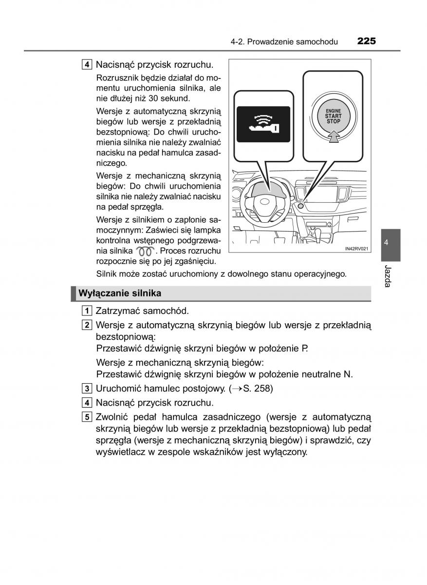 Toyota RAV4 IV 4 instrukcja / page 225