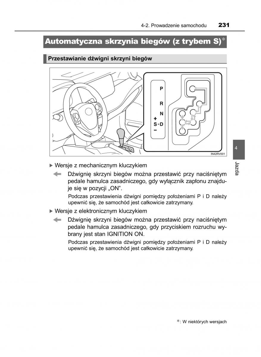 Toyota RAV4 IV 4 instrukcja obslugi / page 231