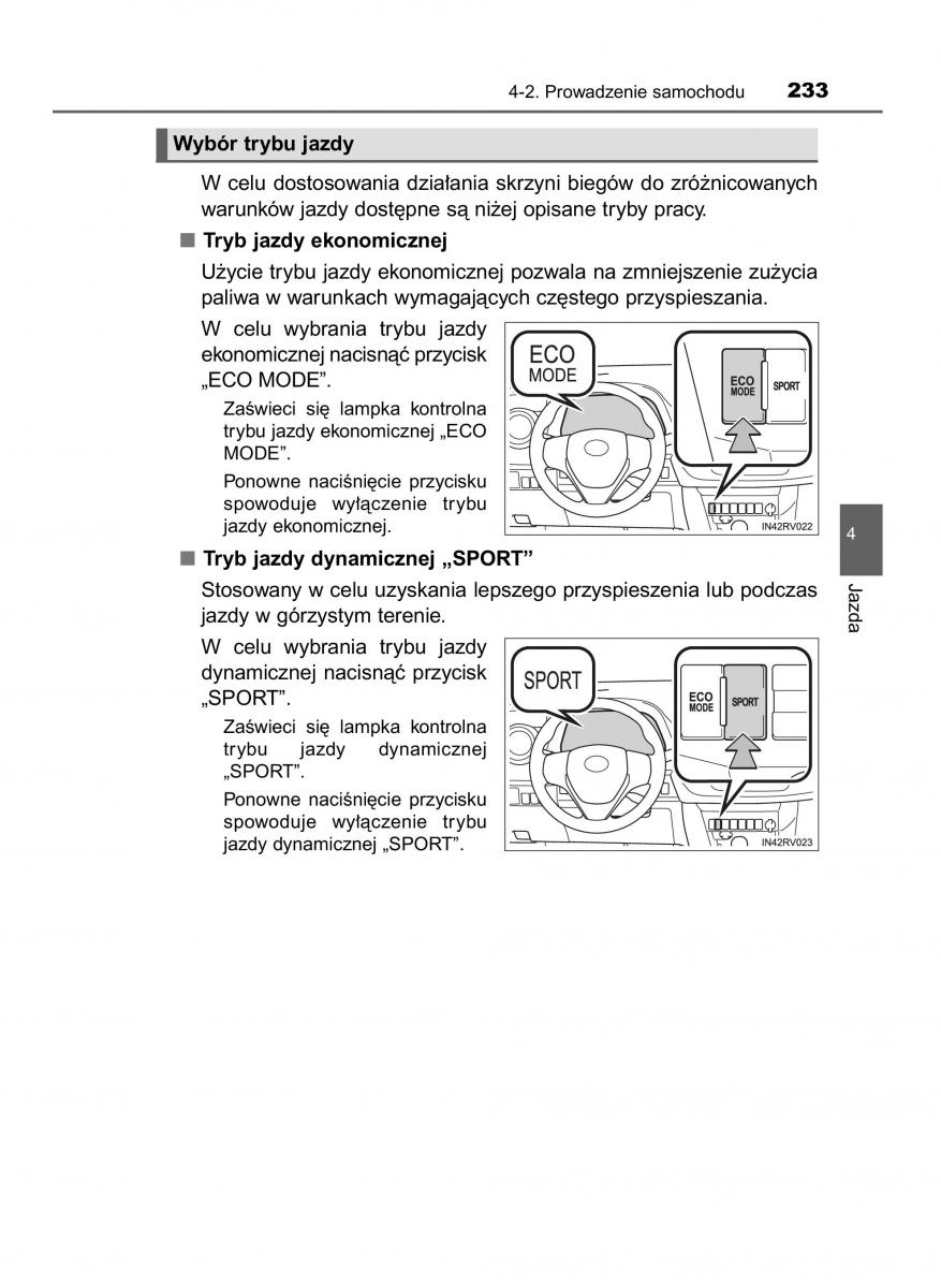 Toyota RAV4 IV 4 instrukcja obslugi / page 233