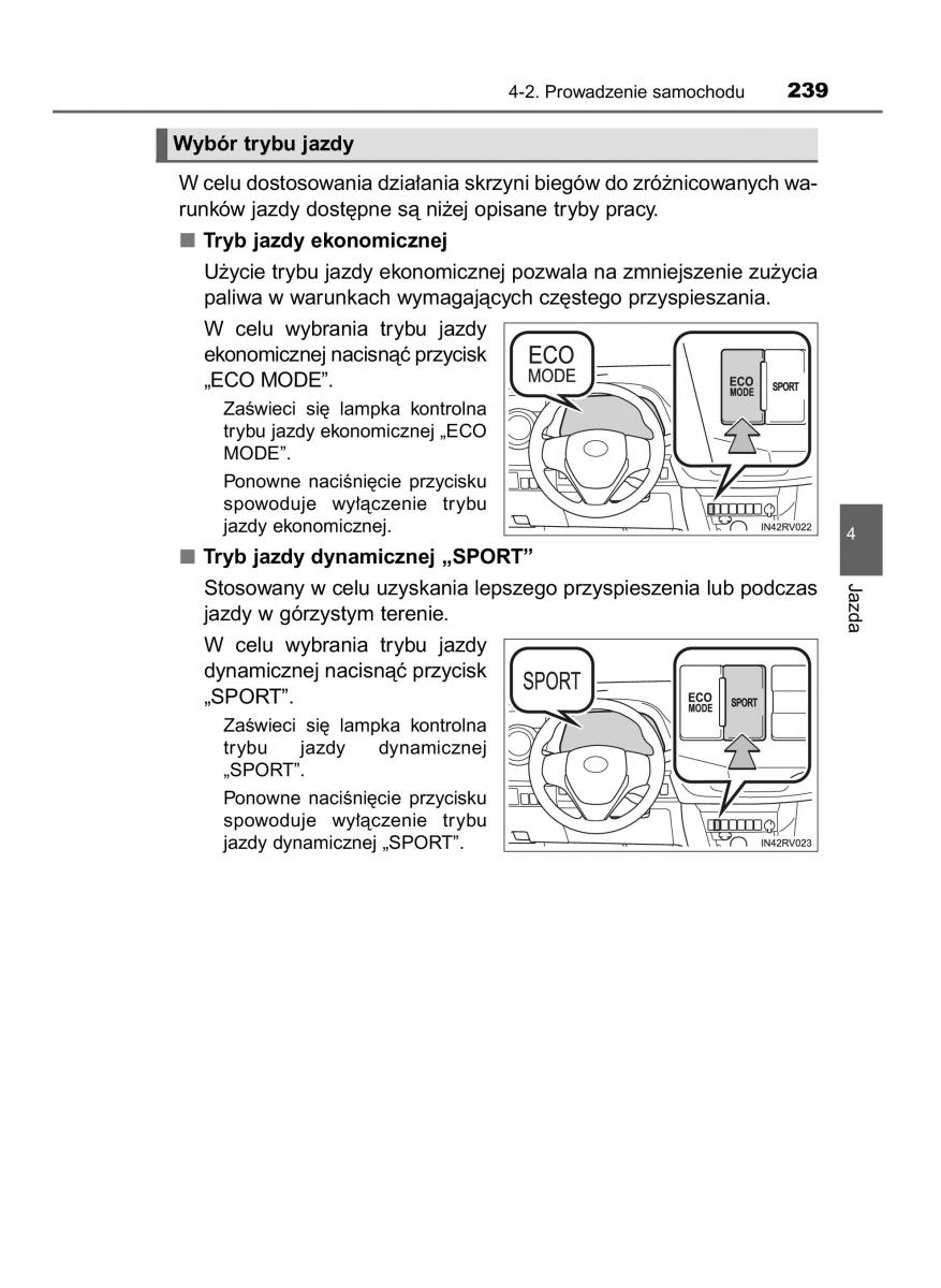 Toyota RAV4 IV 4 instrukcja / page 239