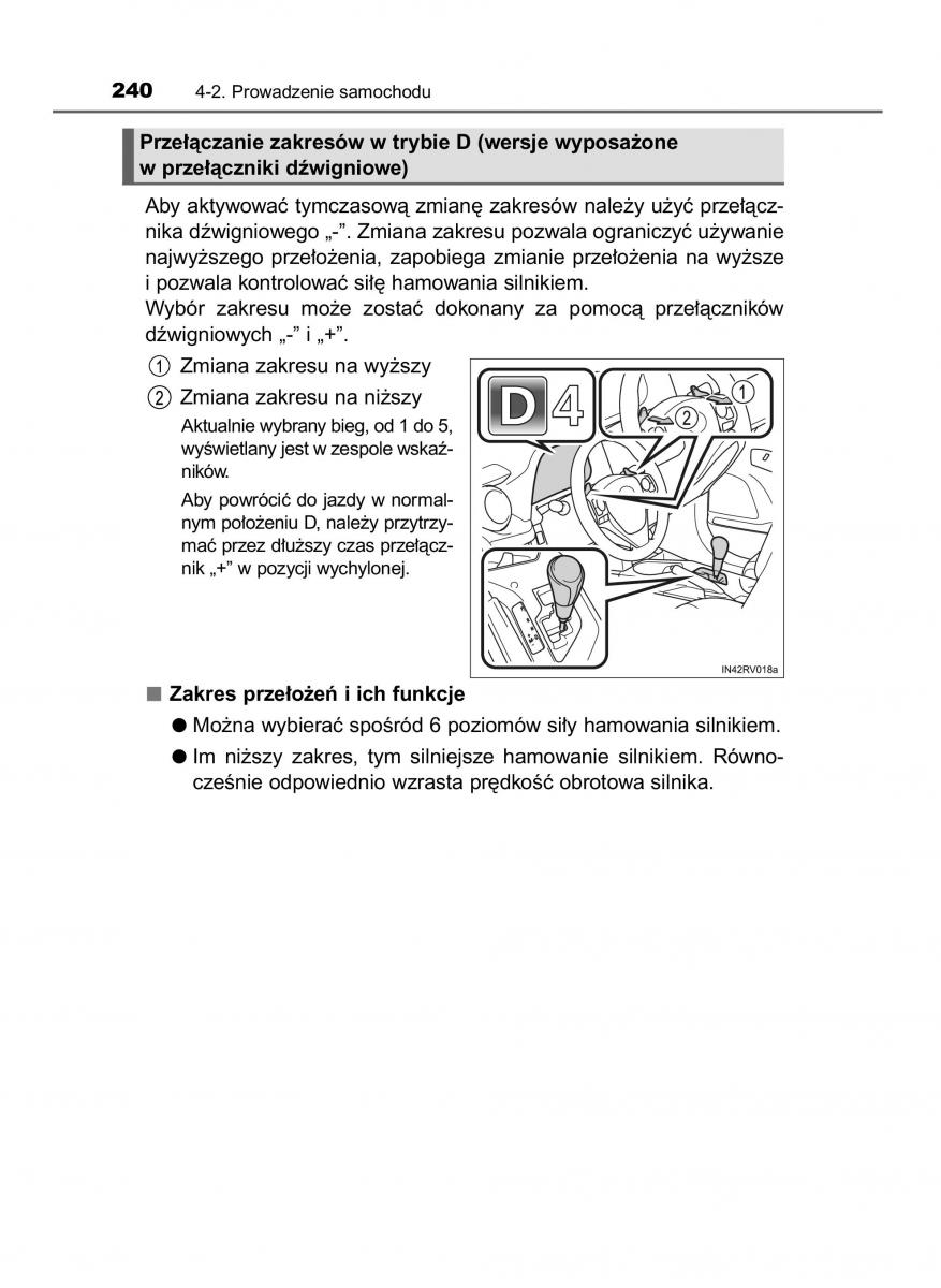 Toyota RAV4 IV 4 instrukcja obslugi / page 240