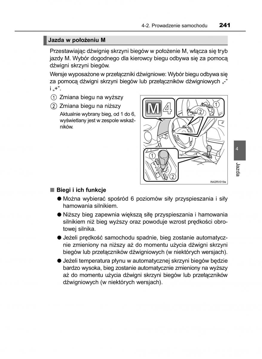 Toyota RAV4 IV 4 instrukcja obslugi / page 241