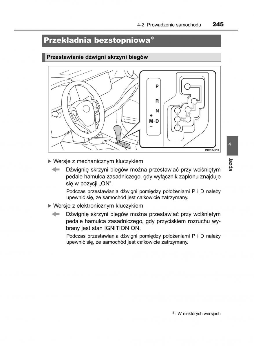 Toyota RAV4 IV 4 instrukcja obslugi / page 245