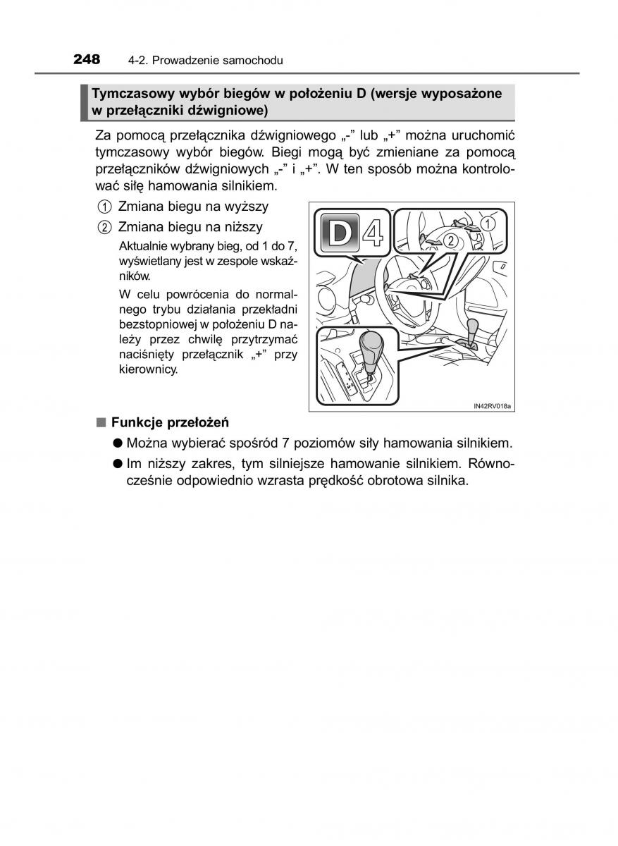 Toyota RAV4 IV 4 instrukcja obslugi / page 248