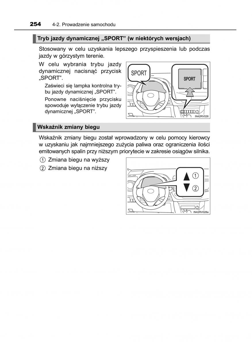 Toyota RAV4 IV 4 instrukcja obslugi / page 254