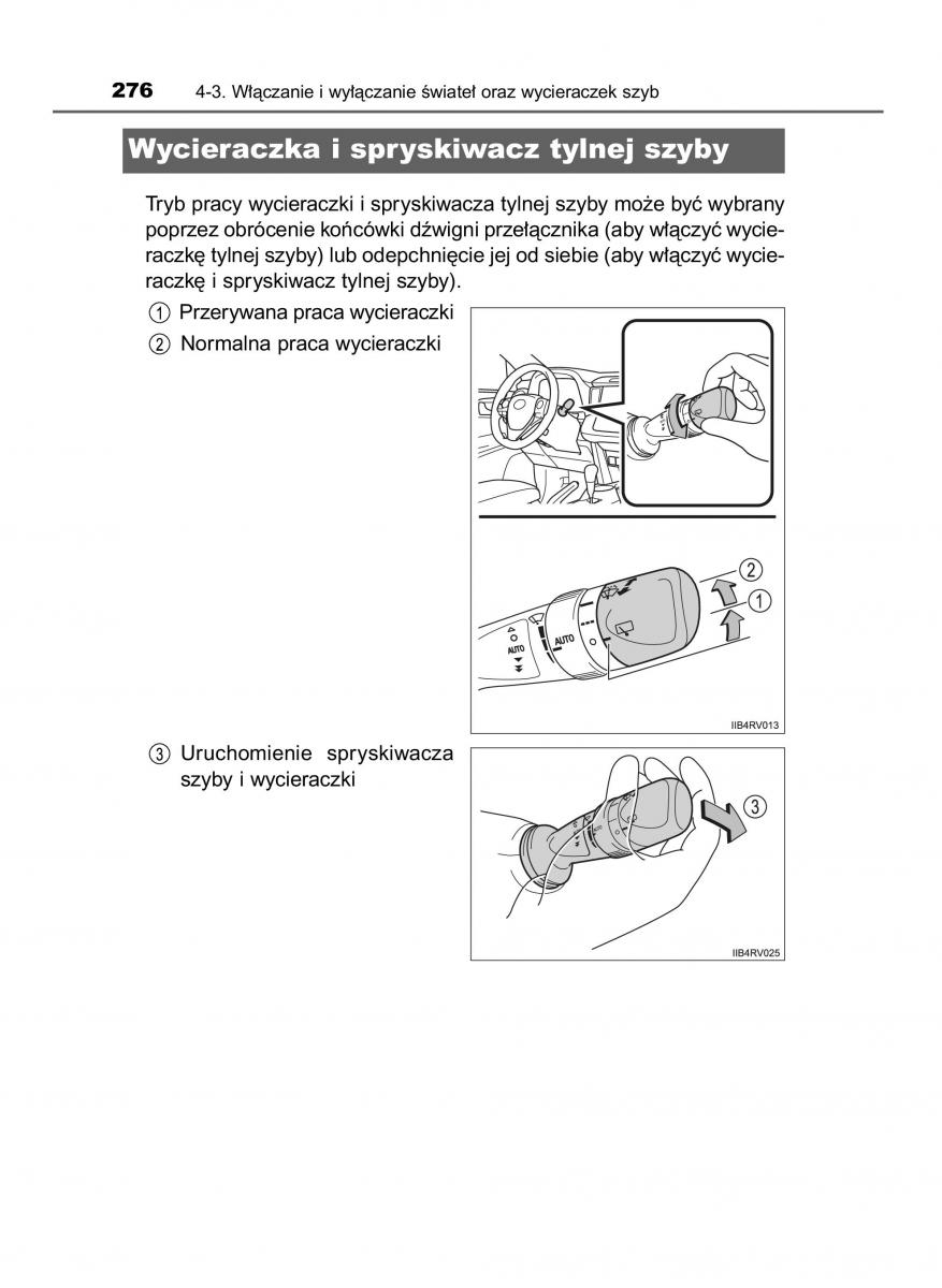 Toyota RAV4 IV 4 instrukcja obslugi / page 276