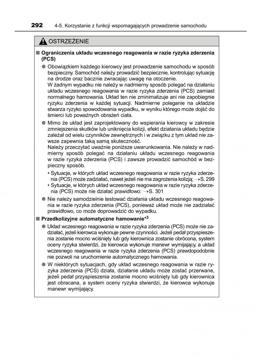 Toyota RAV4 IV 4 instrukcja obslugi / page 292