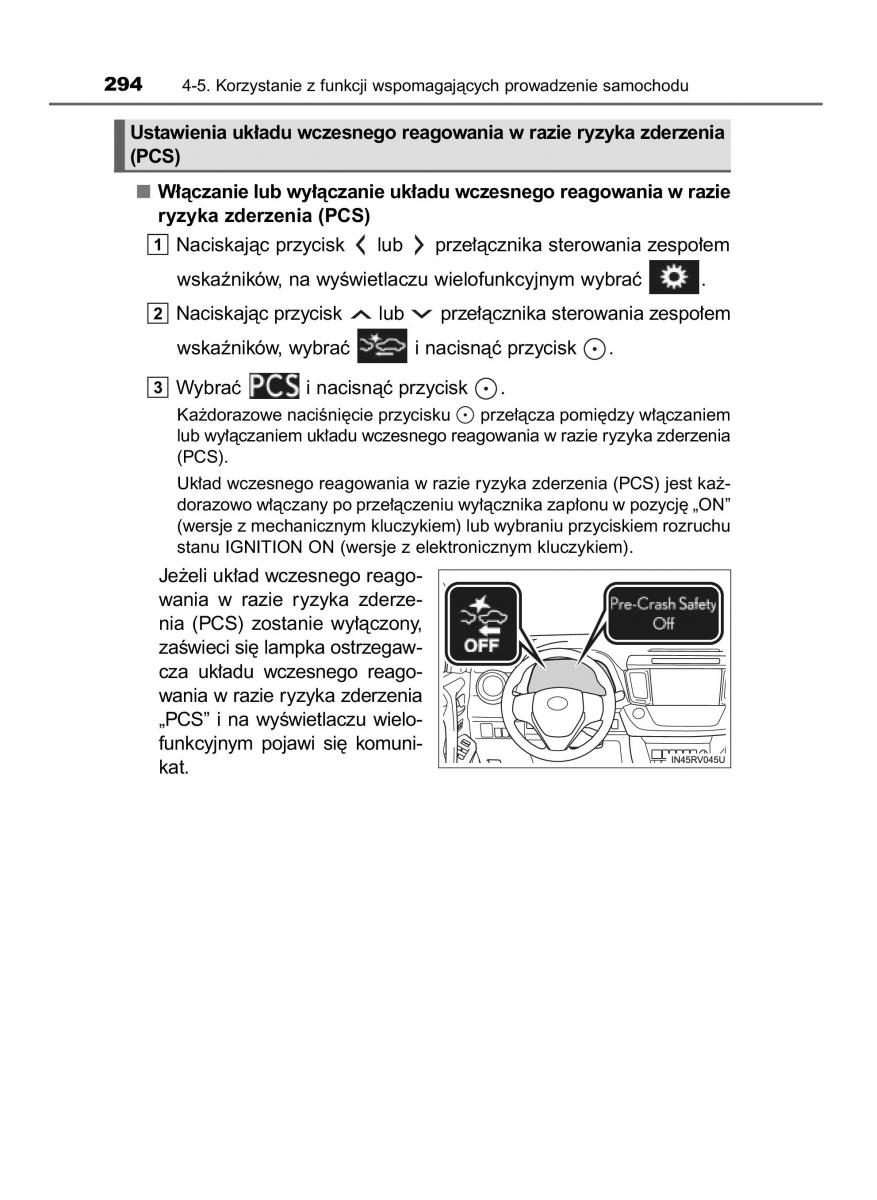 Toyota RAV4 IV 4 instrukcja obslugi / page 294