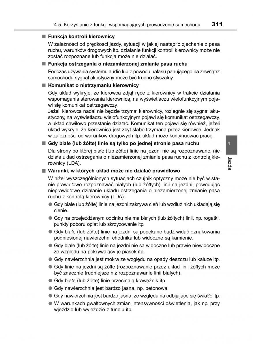 Toyota RAV4 IV 4 instrukcja obslugi / page 311