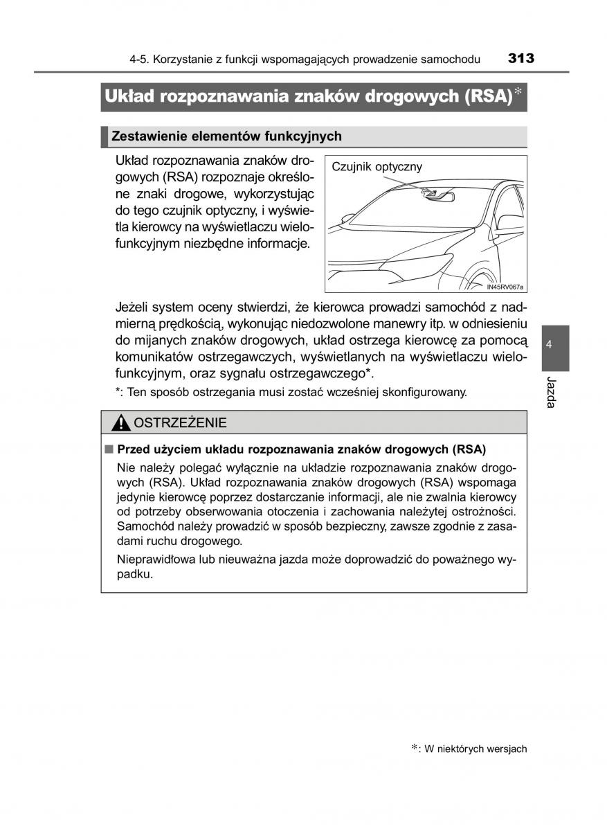 Toyota RAV4 IV 4 instrukcja obslugi / page 313