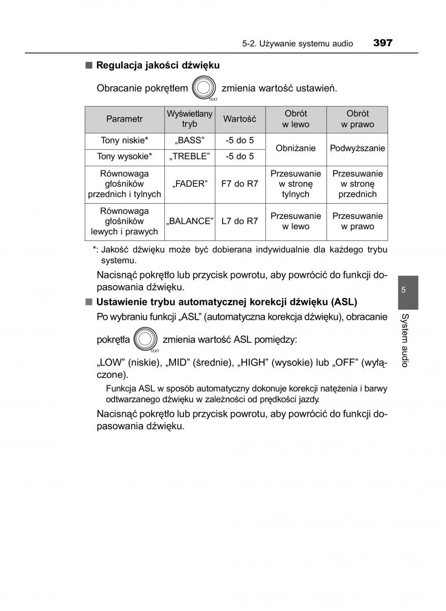 Toyota RAV4 IV 4 instrukcja / page 397