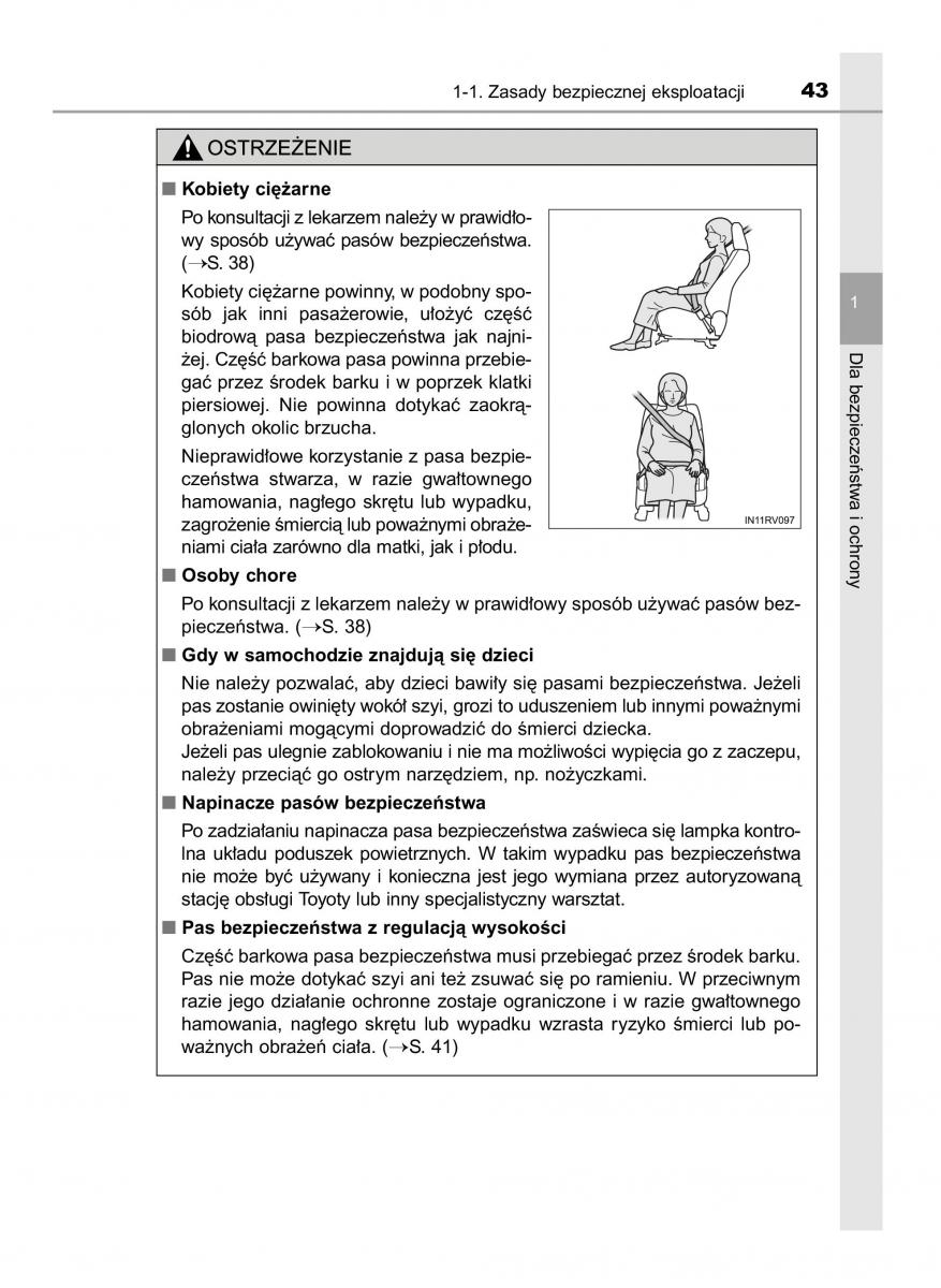 Toyota RAV4 IV 4 instrukcja obslugi / page 43