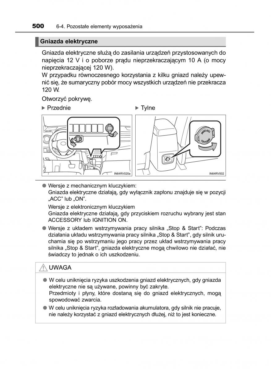 Toyota RAV4 IV 4 instrukcja / page 500