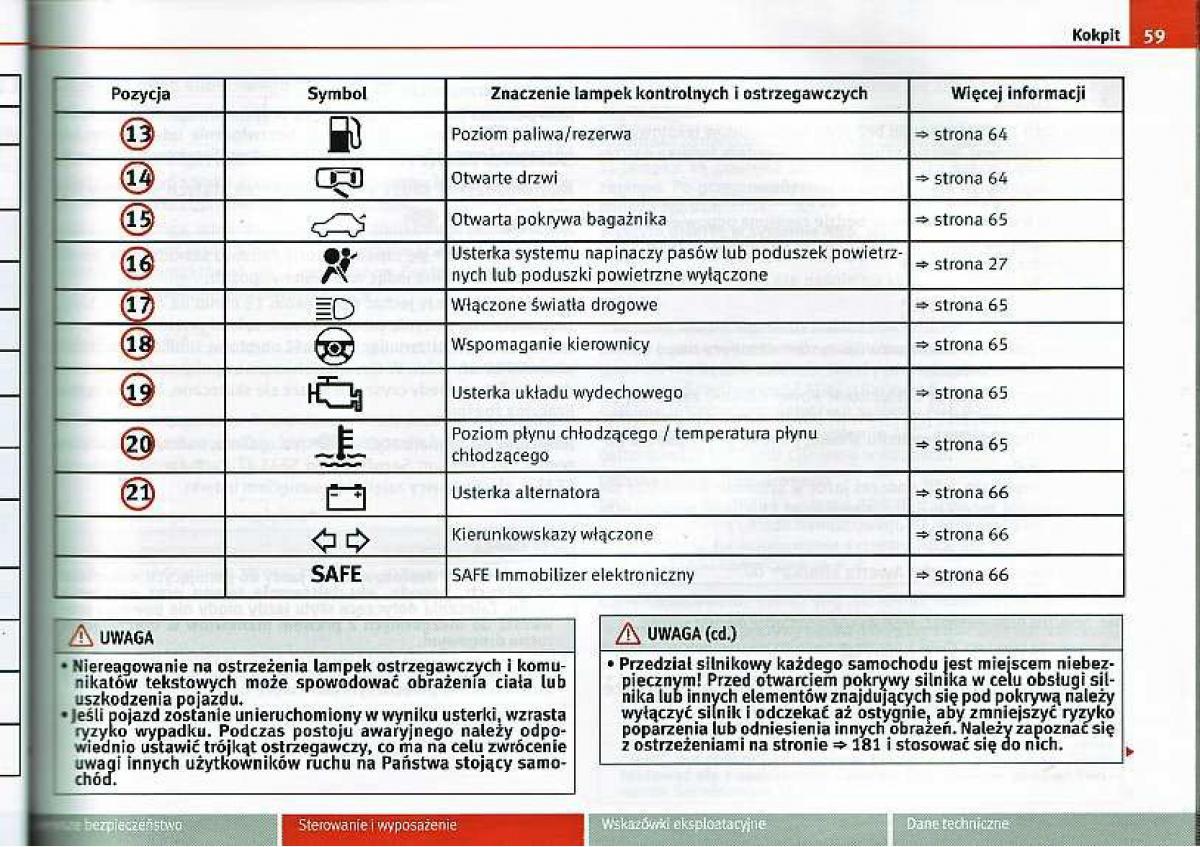 Seat Ibiza IV 4 instrukcja obslugi / page 59