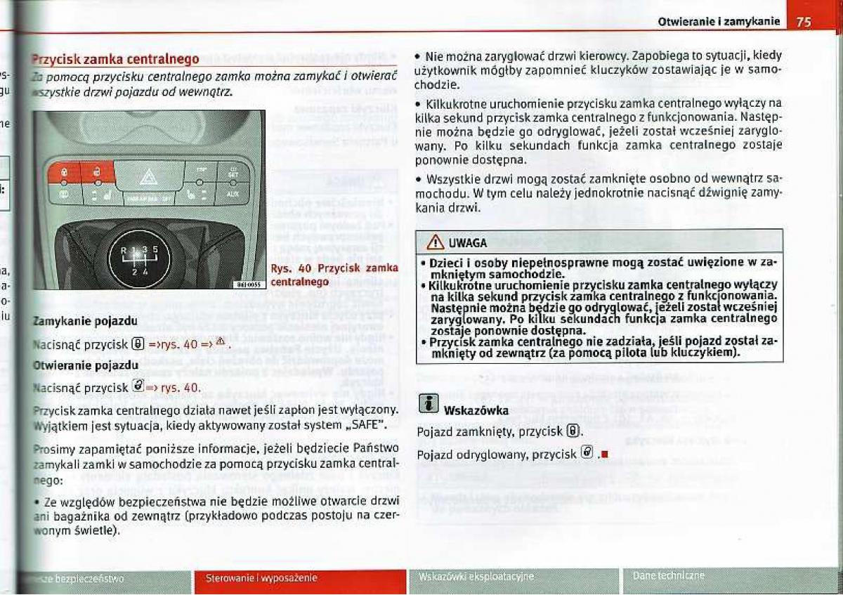 Seat Ibiza IV 4 instrukcja obslugi / page 75