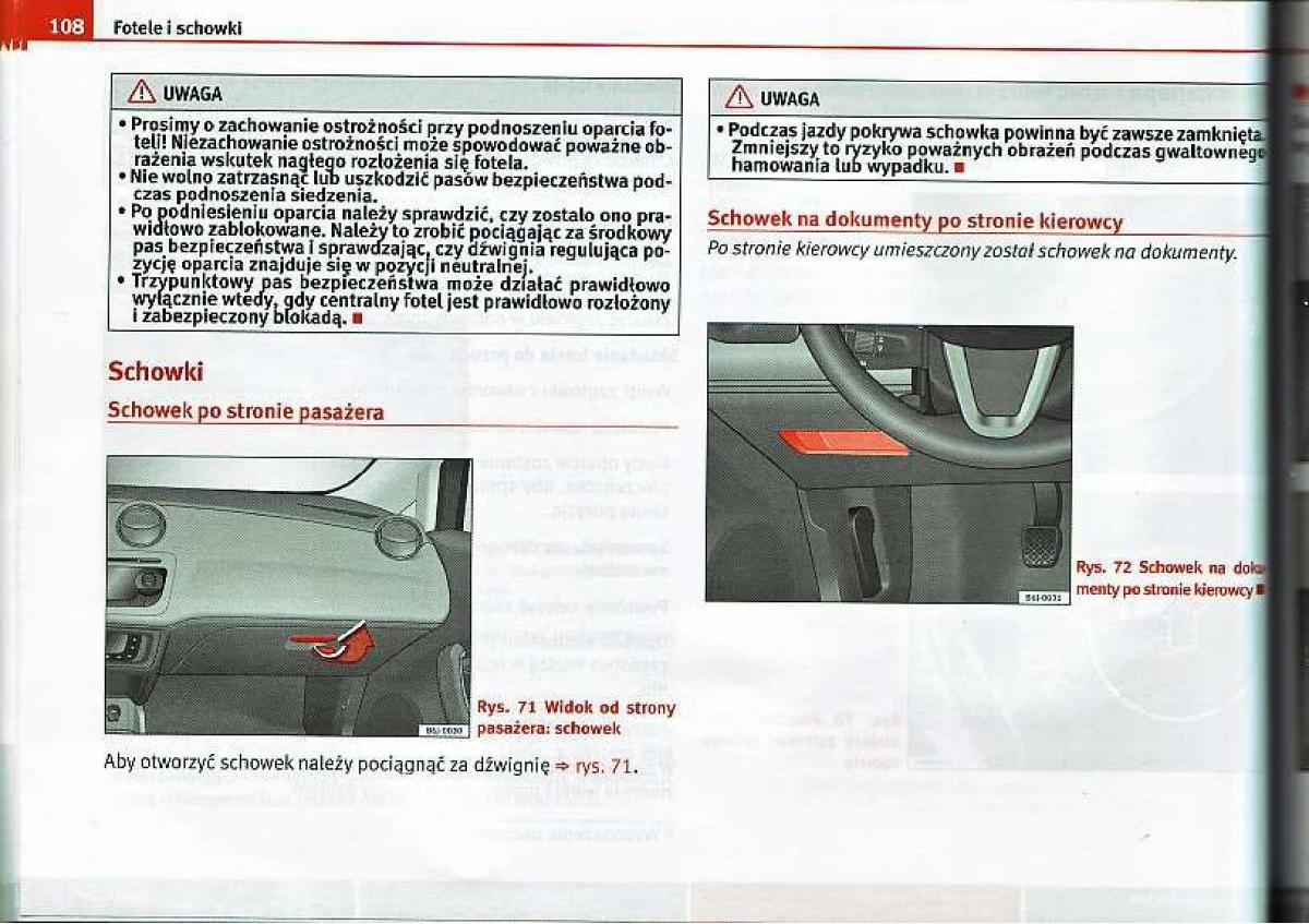 Seat Ibiza IV 4 instrukcja obslugi / page 108