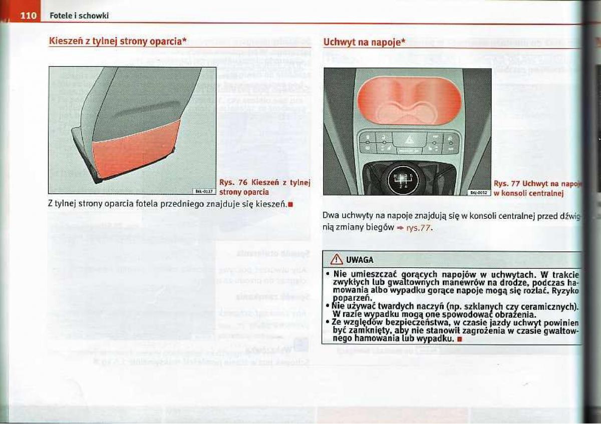 Seat Ibiza IV 4 instrukcja obslugi / page 110