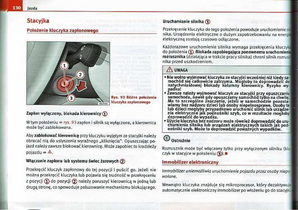 Seat Ibiza IV 4 instrukcja obslugi / page 130