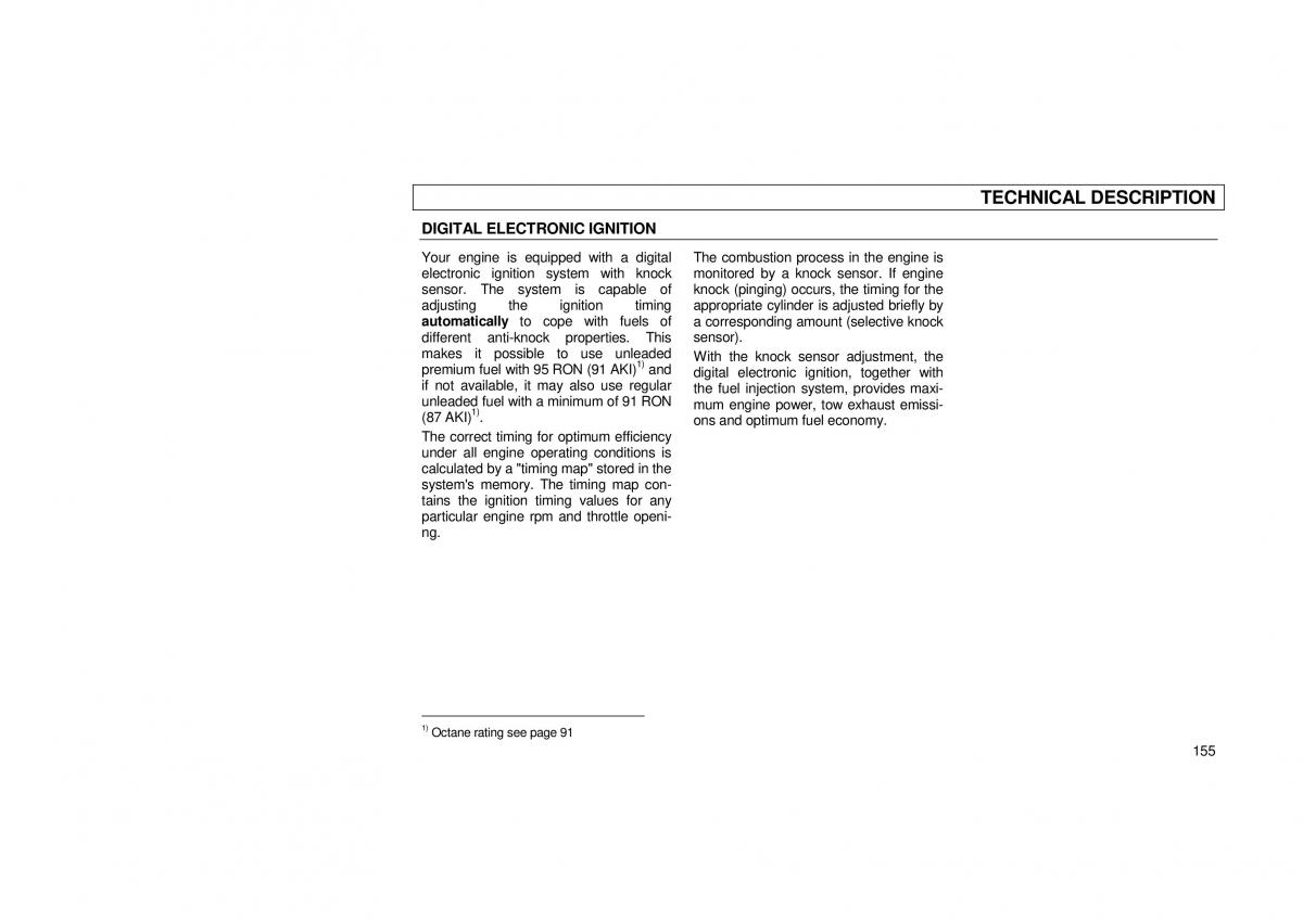 Audi 100 C3 owners manual / page 157