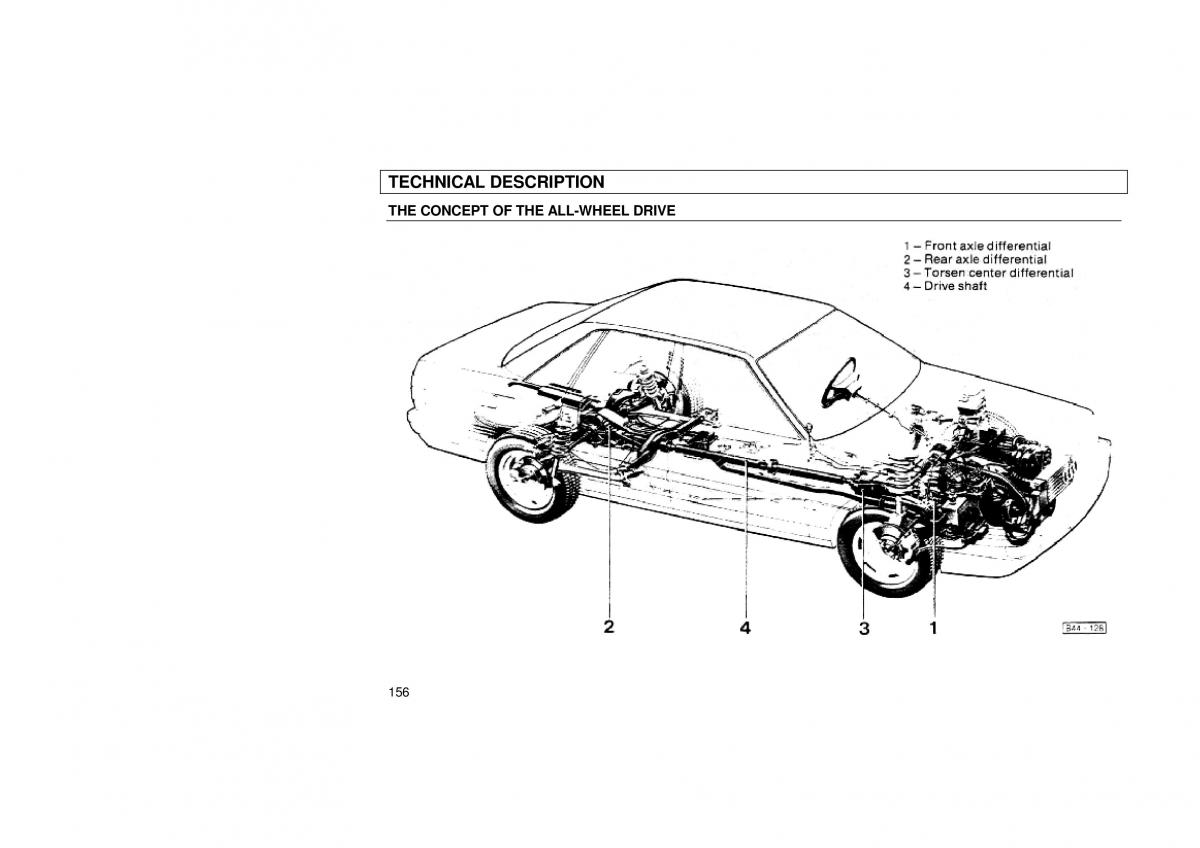 Audi 100 C3 owners manual / page 158