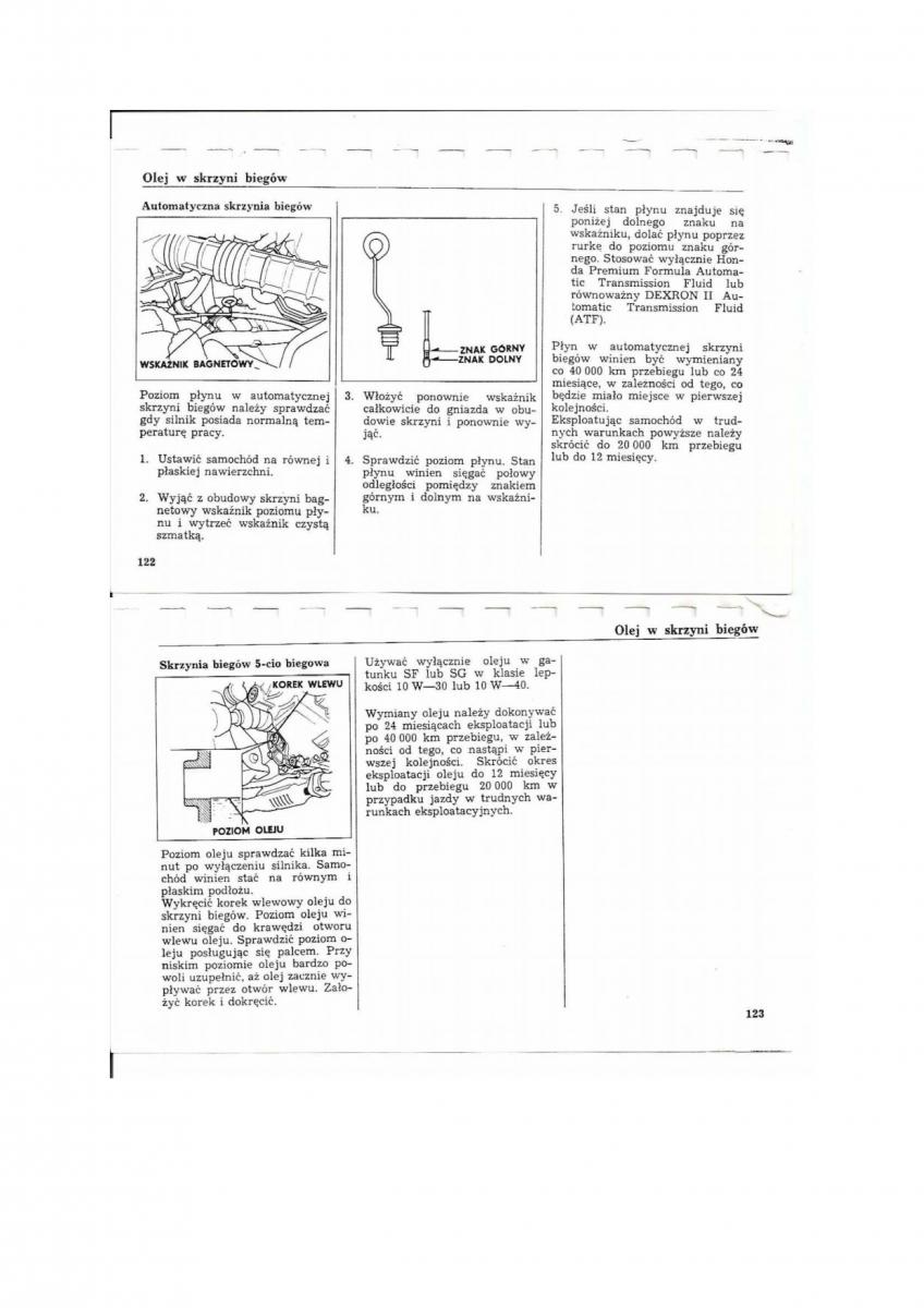 Honda Civic V 5 instrukcja obslugi / page 57