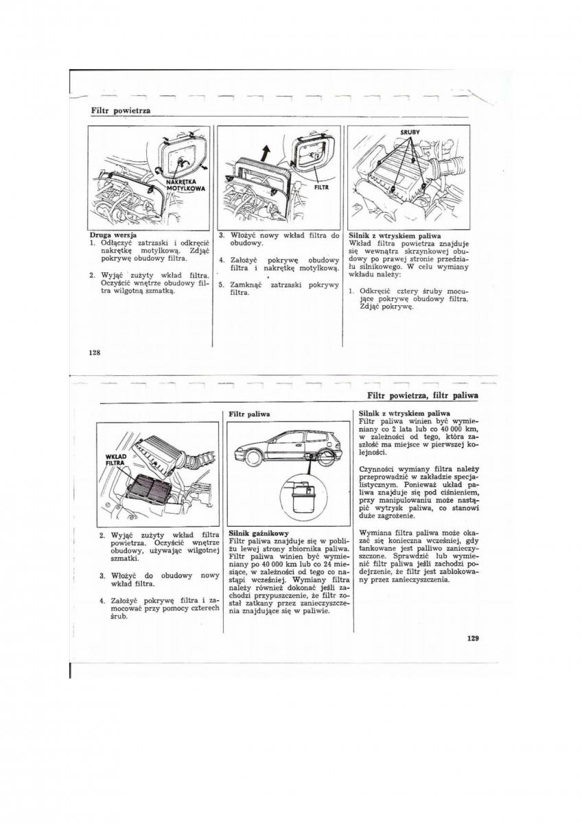 Honda Civic V 5 instrukcja obslugi / page 60