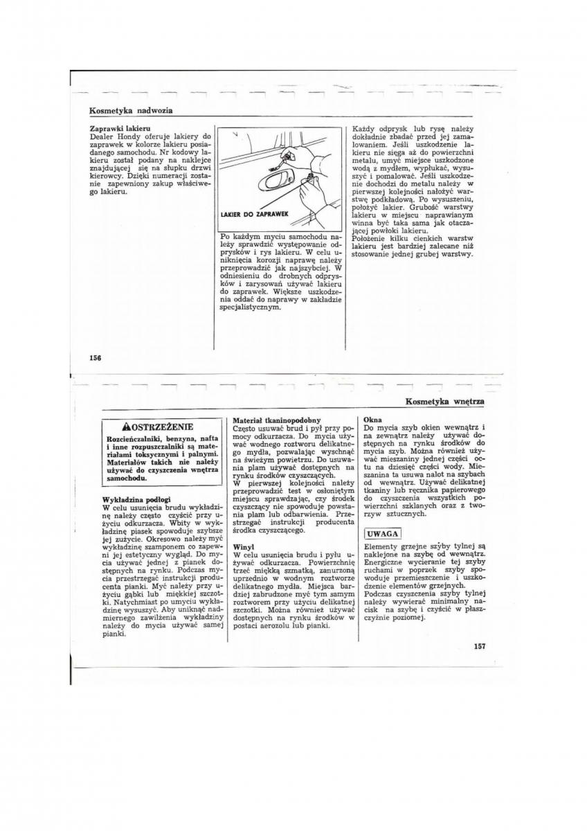 Honda Civic V 5 instrukcja obslugi / page 74