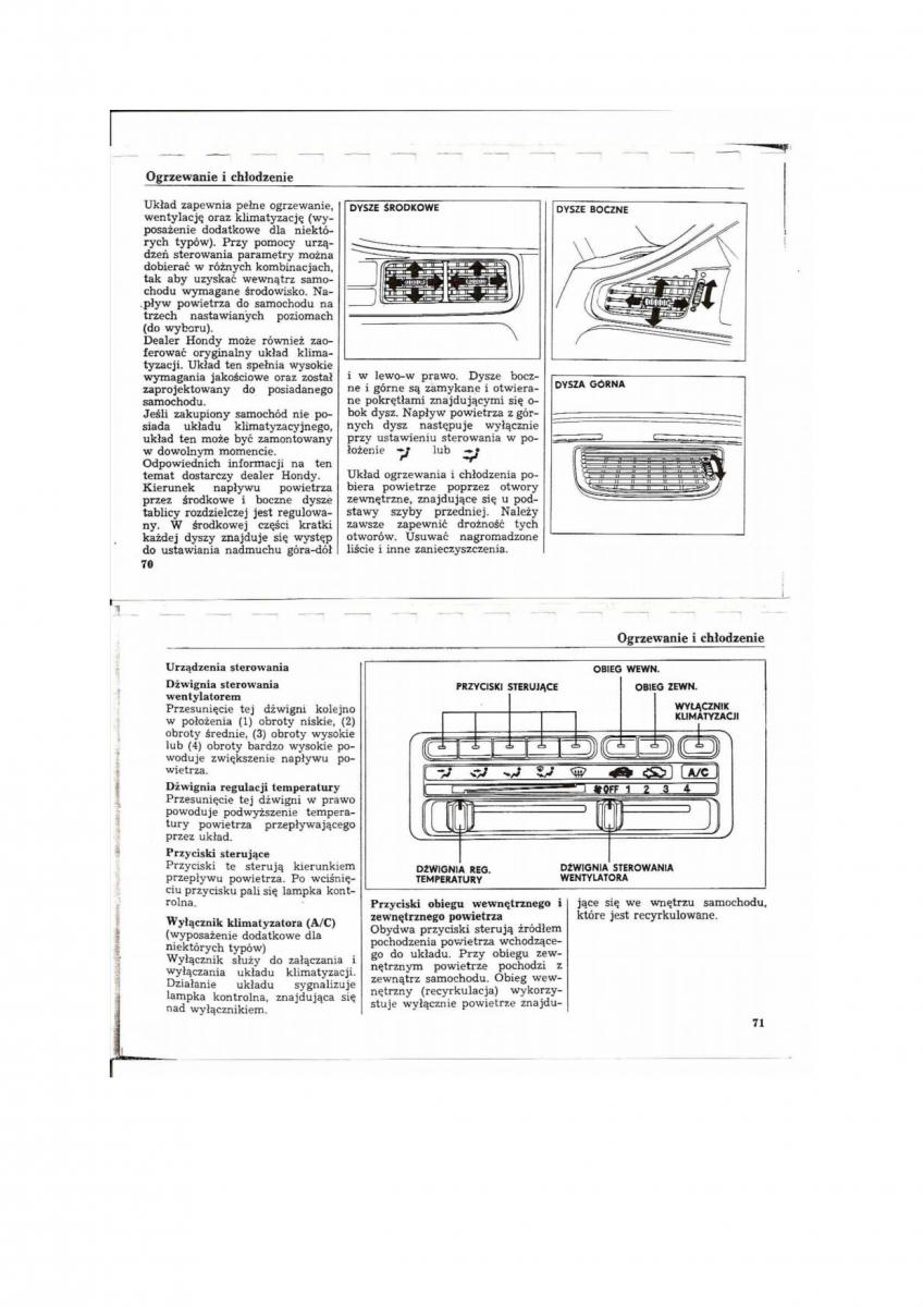 Honda Civic V 5 instrukcja obslugi / page 32