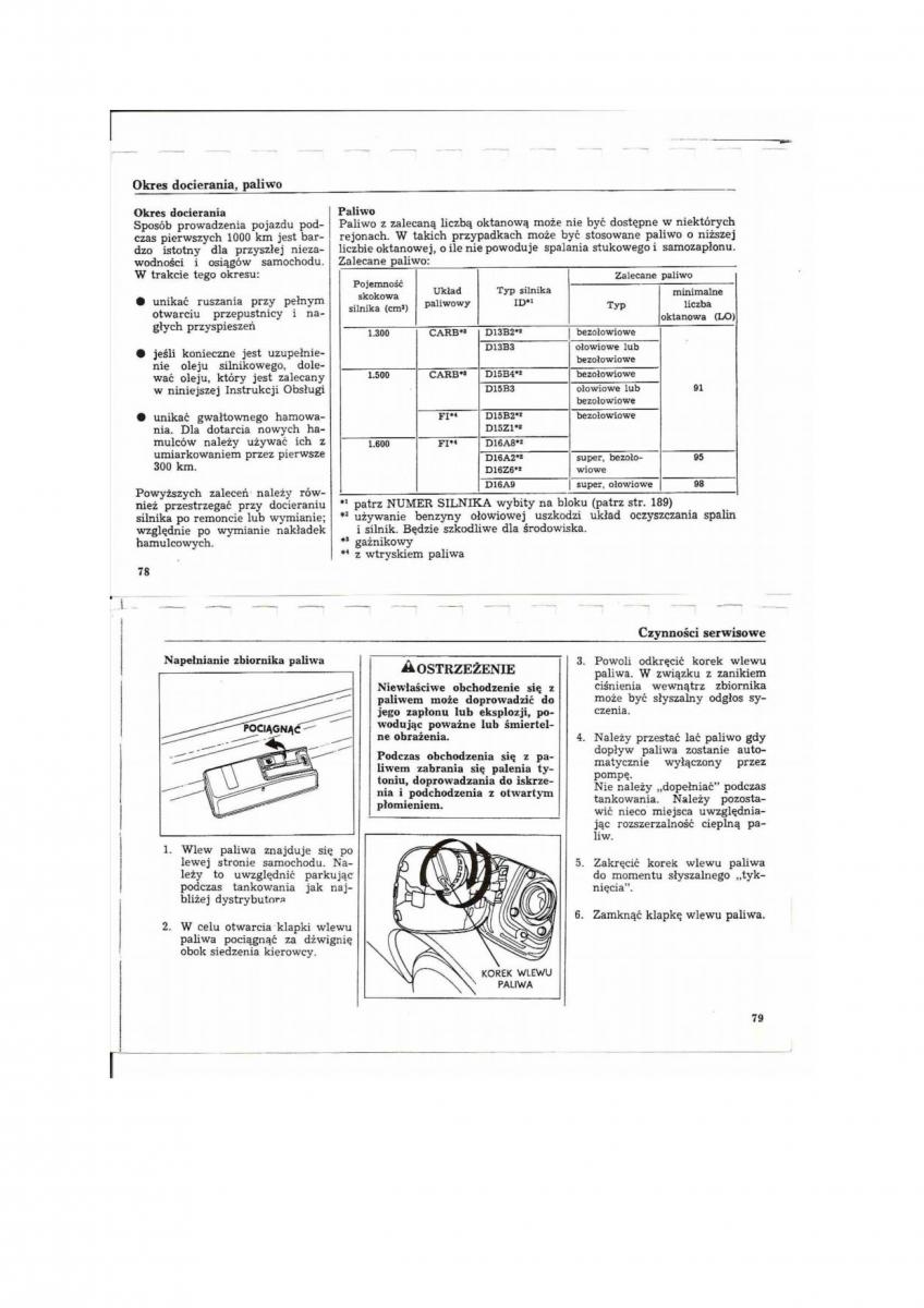 Honda Civic V 5 instrukcja obslugi / page 36