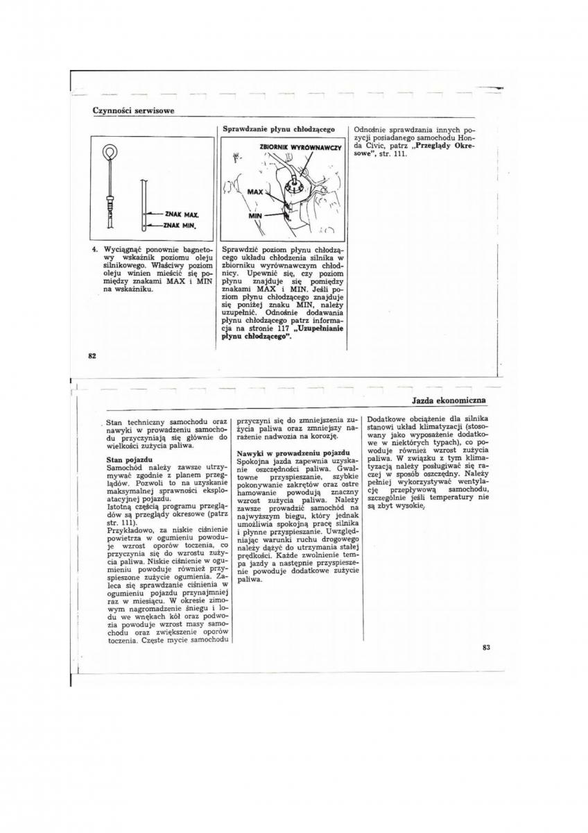 Honda Civic V 5 instrukcja obslugi / page 38