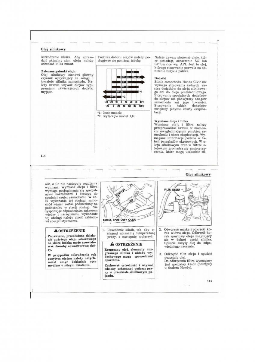 Honda Civic V 5 instrukcja obslugi / page 53