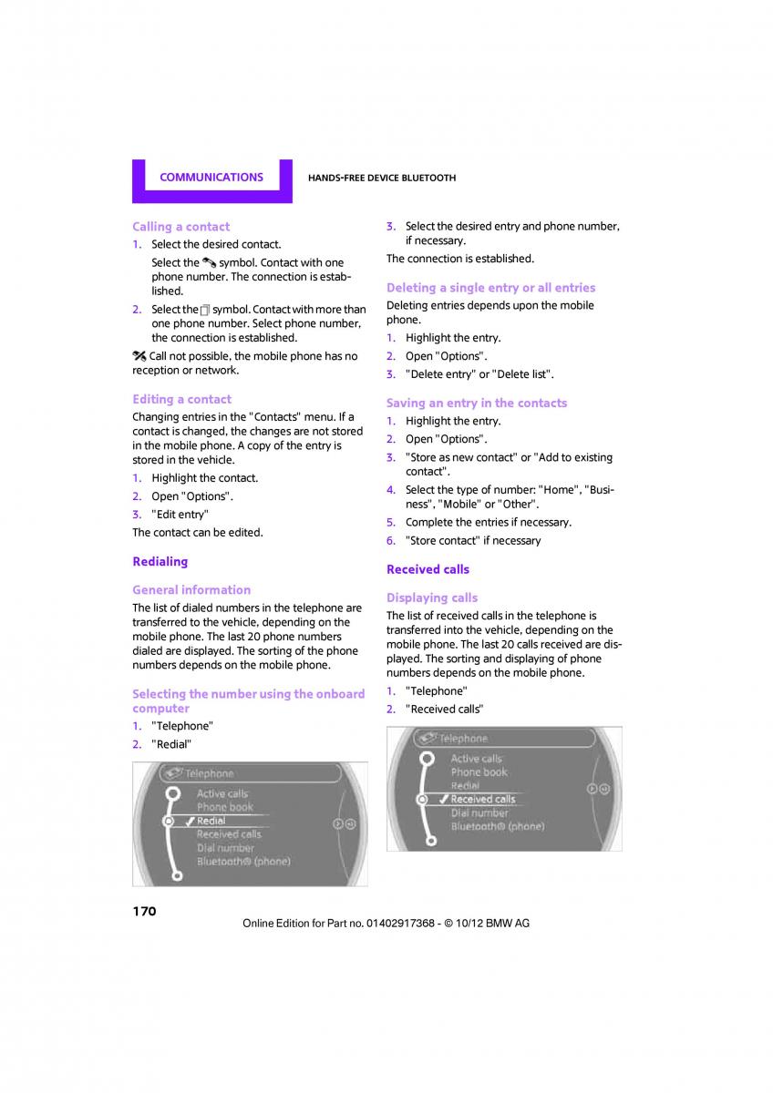 Mini Paceman owners manual / page 171