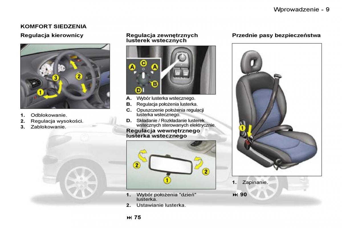 Peugeot 206 CC instrukcja obslugi / page 6