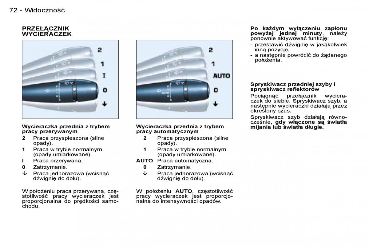 Peugeot 206 CC instrukcja obslugi / page 72