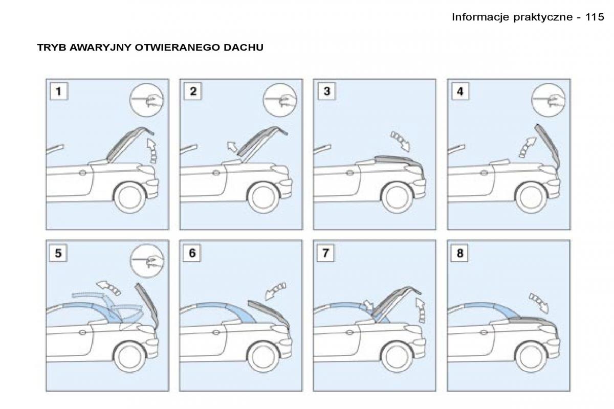 Peugeot 206 CC instrukcja obslugi / page 114